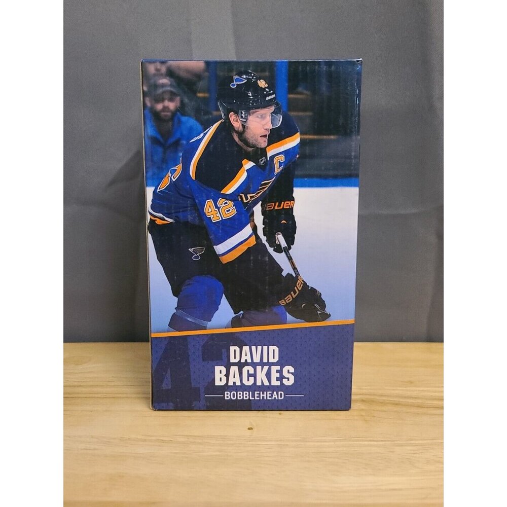 St Louis Blues Hockey Bobblehead Nights 2015-16 David Backes NHL Captain Figure